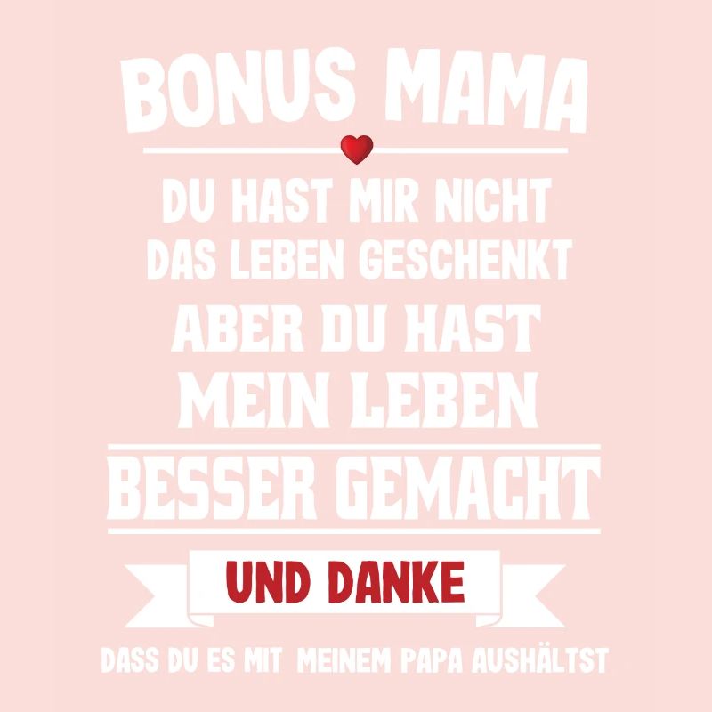 Bonus Mama Spruch Stiefmutter Muttertag Geschenk