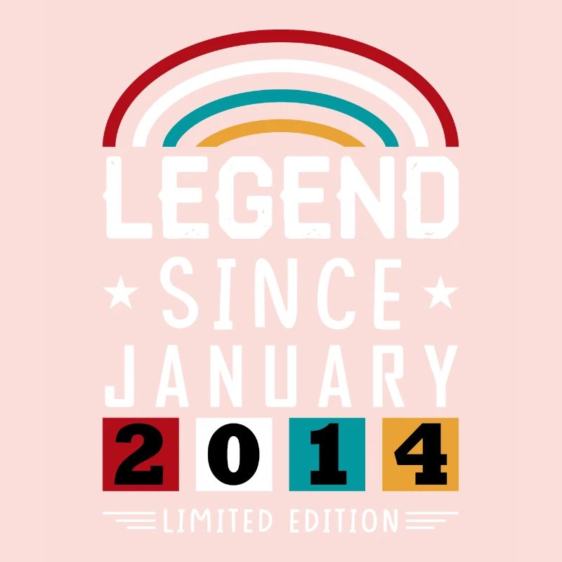 2014 Legend Since Geburtstag Geschenk Januar