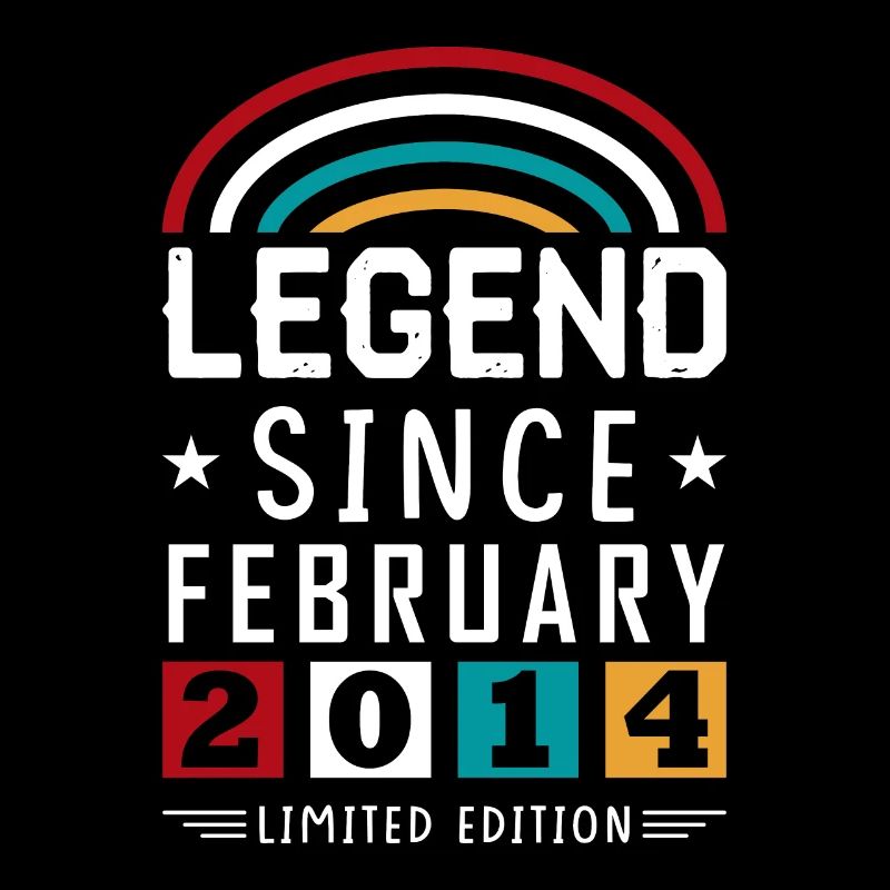 2014 Legend Since Geburtstag Geschenk Februar