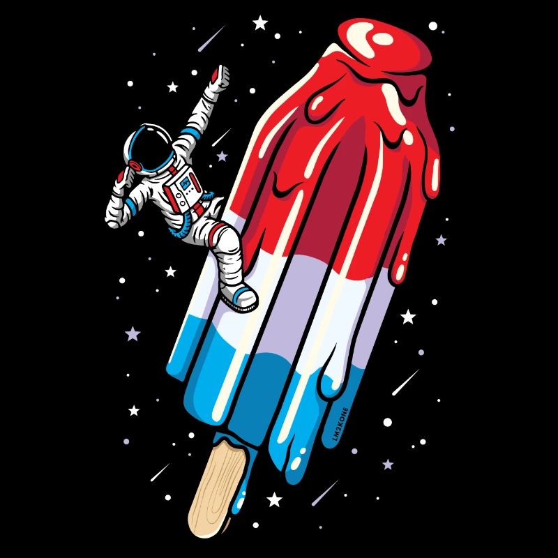Astronaut Eis am Stiel Eiscreme - Sommer Amerikanisch