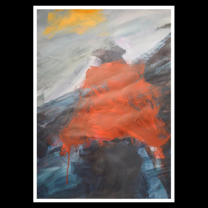 Gravure d'art originale "La tempête"
