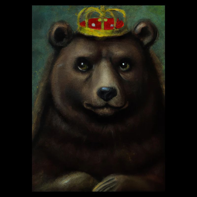 Bär mit Krone