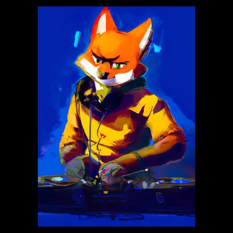 Fox am DJ-Pult