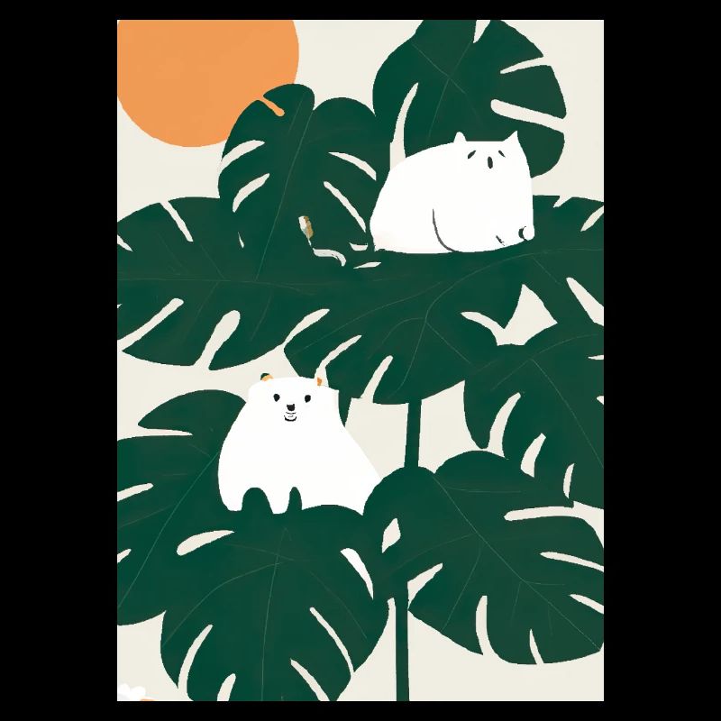 Katzen auf Leafs