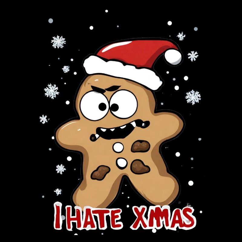 I Hate Xmas Angry Cookie Cake Christmas