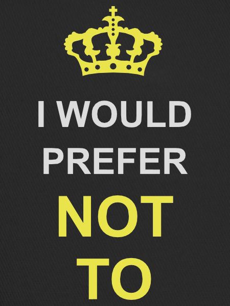 I prefer not to