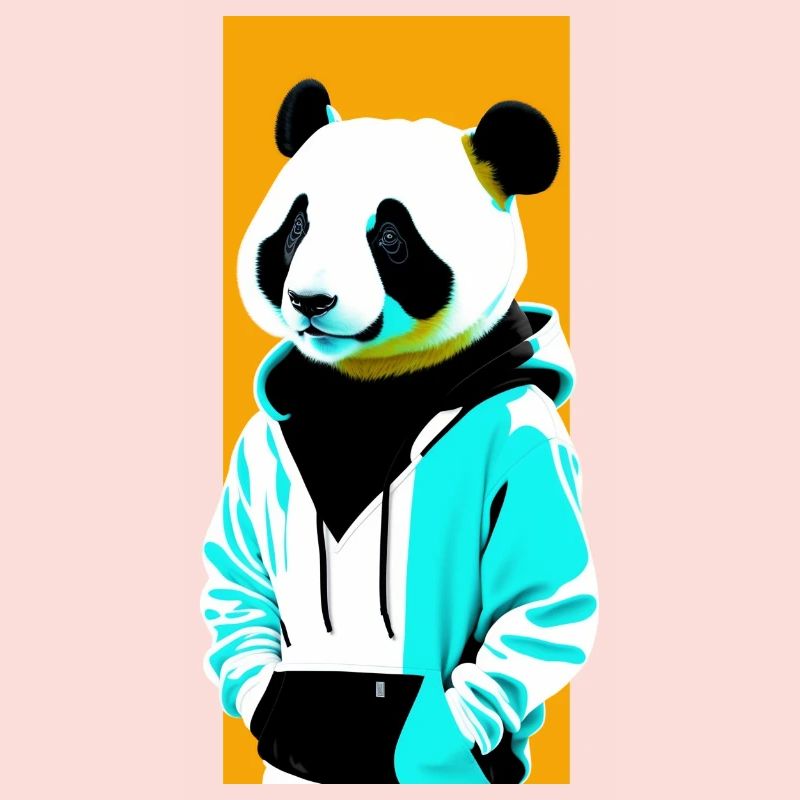 Panda en sweat à capuche