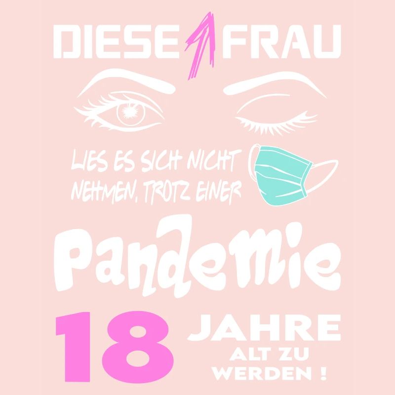 Geburtstag Frau Pandemie Lockdown Corona 18