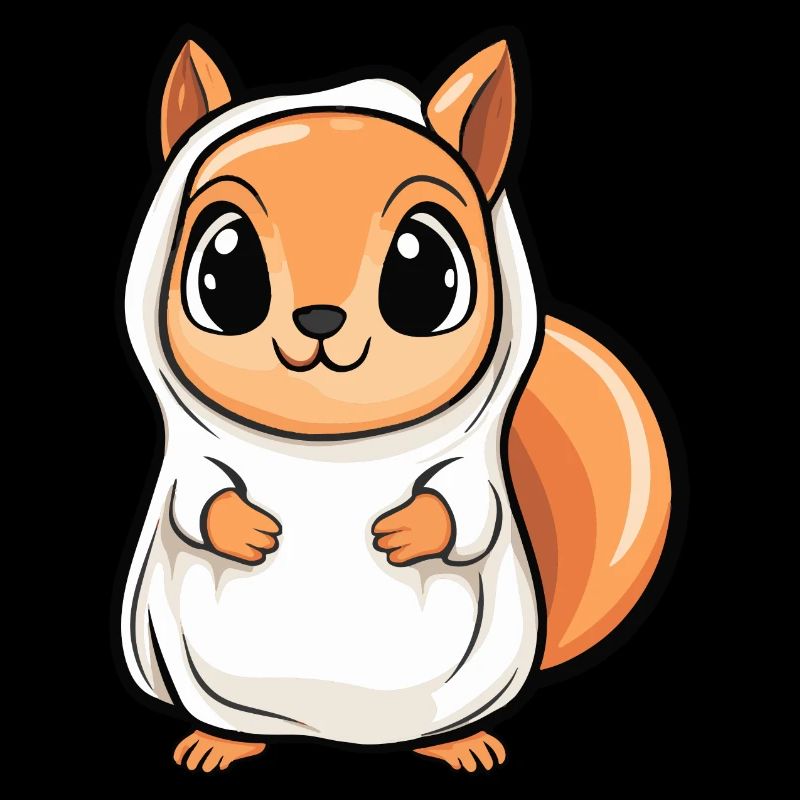 Eichhörnchen Halloween Lustig Geist