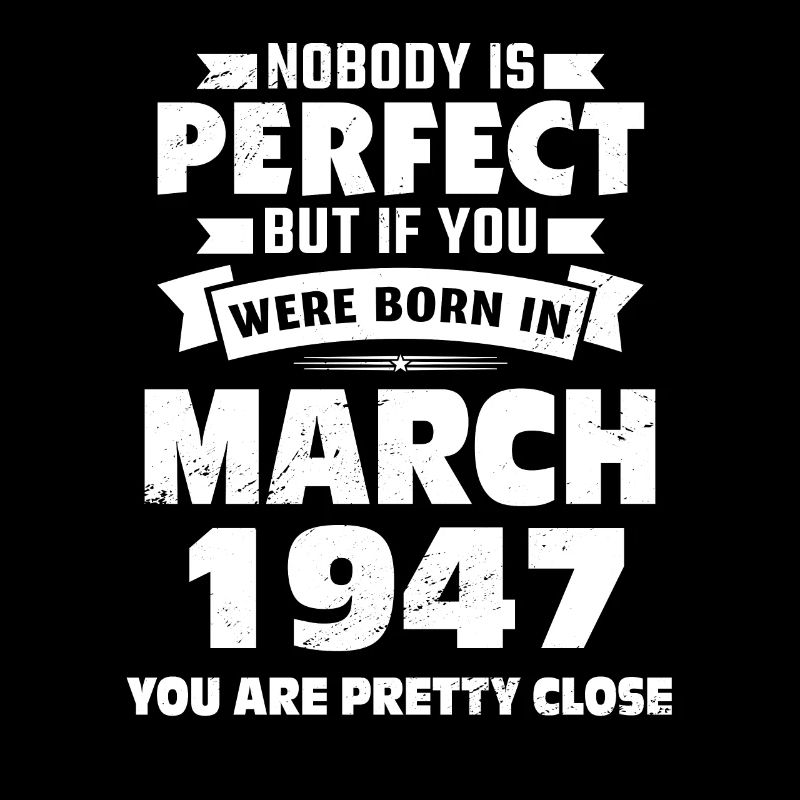 76e anniversaire Mars Né en 1947 Idée cadeau