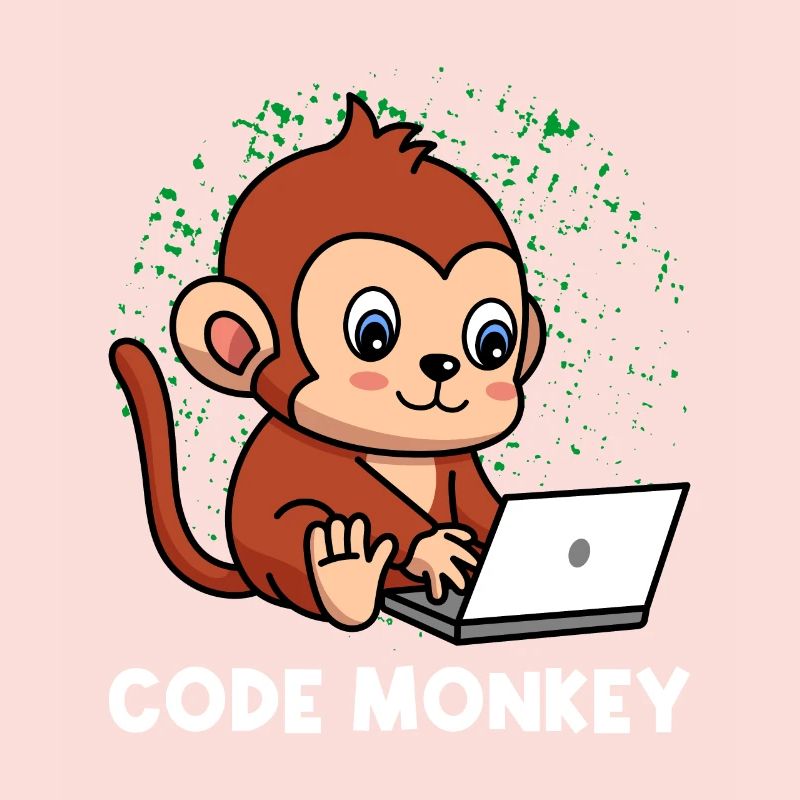 Code Monkey Programming Coder Computer Geek Develo