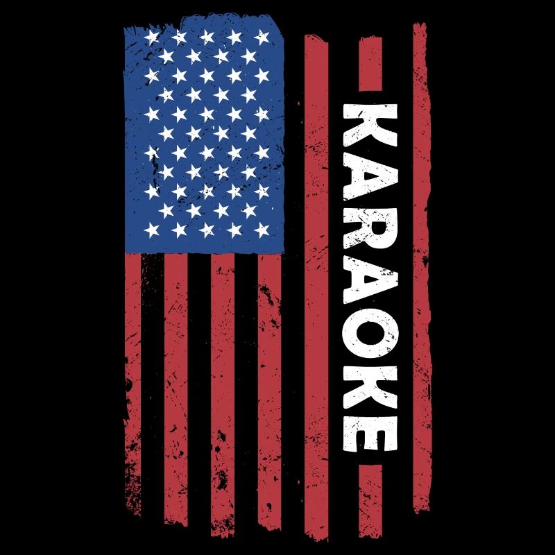 Singer Us Flag Karaoke