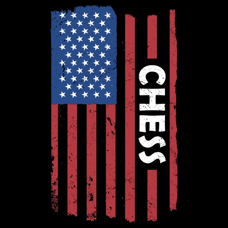 Chess Player Us Flag Chess
