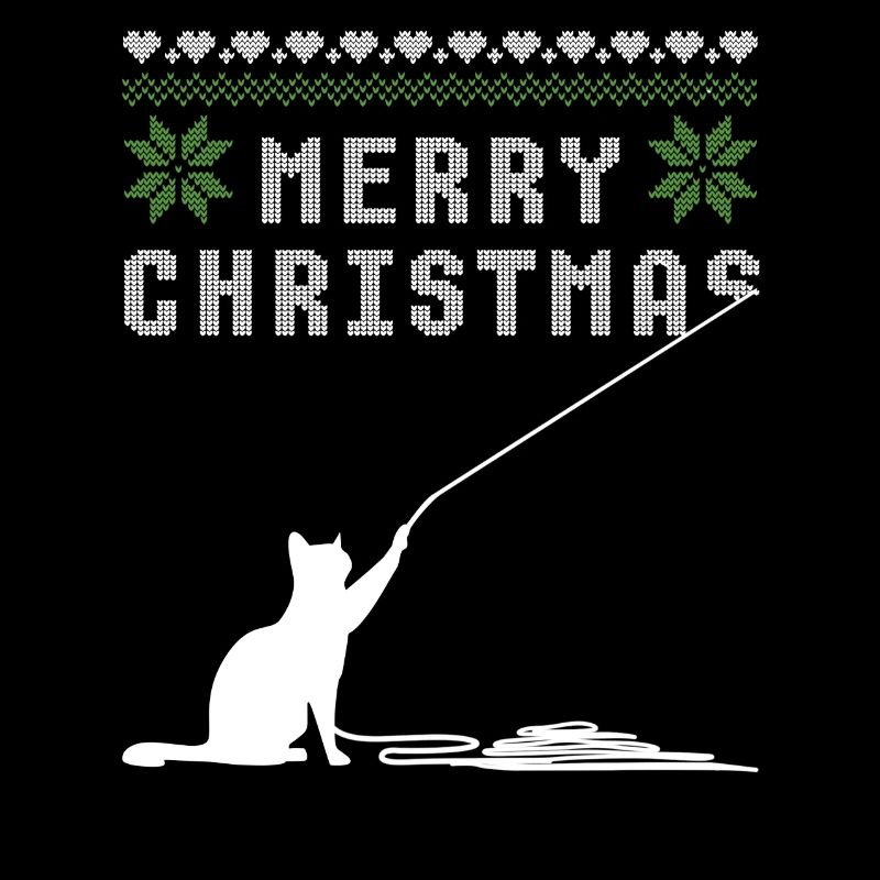 Joyeux noël chat laid pull