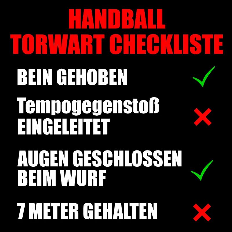 Handball Torwart Checkliste