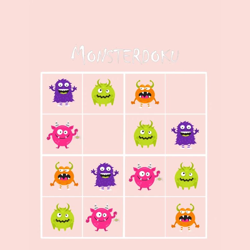 Monster Sudoku - Documentaire sur les monstres (blanc)