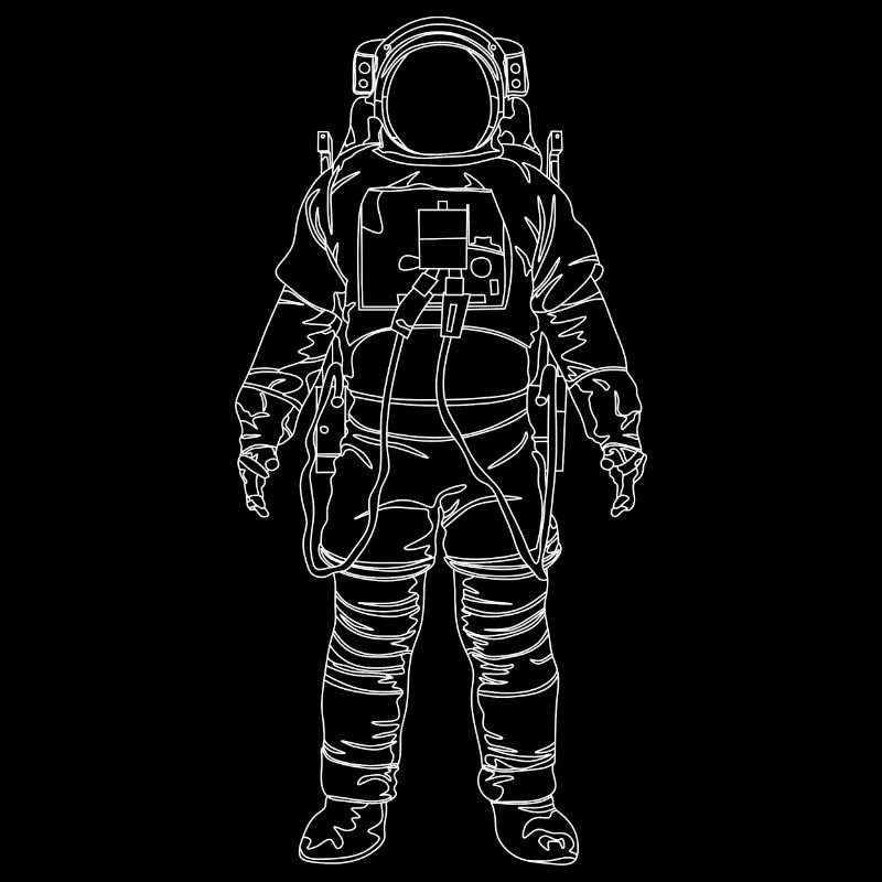 Astronaut a graphic drawing