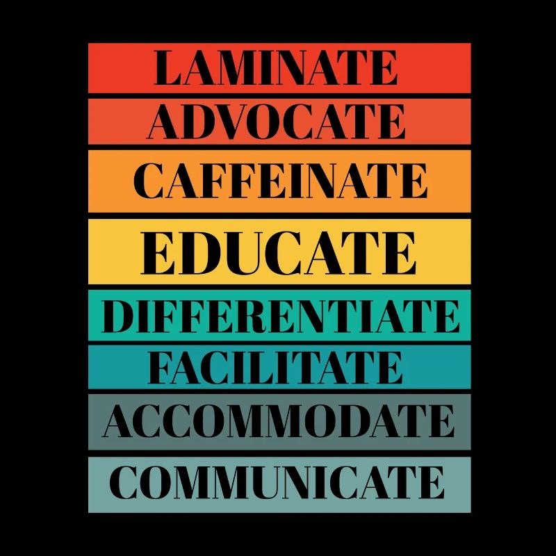 SPED Teacher Laminate Collaborate Autism