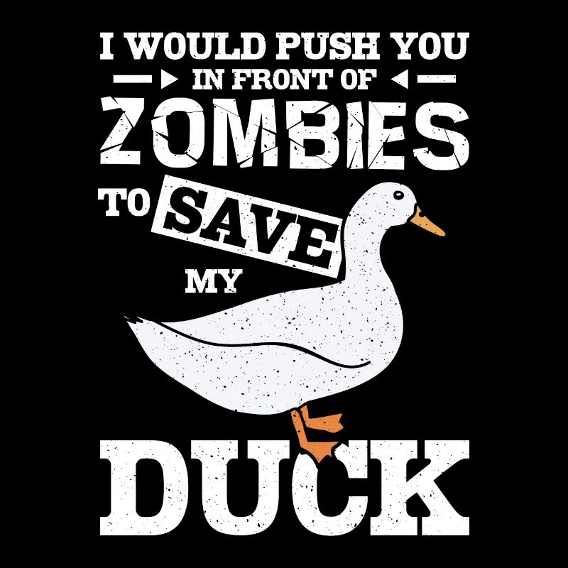 Je te pousse devant les zombies pour sauver mon canard