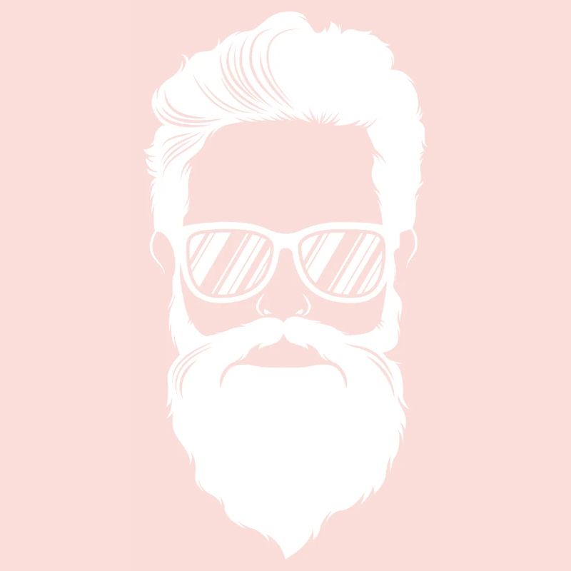hipster kopf bart cool