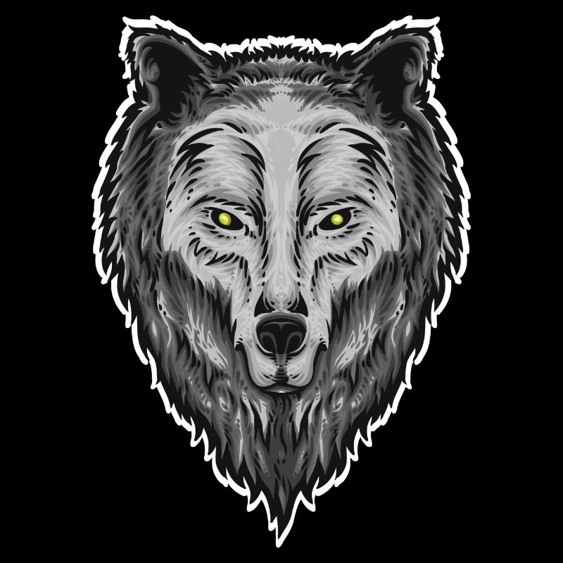 Wolf face
