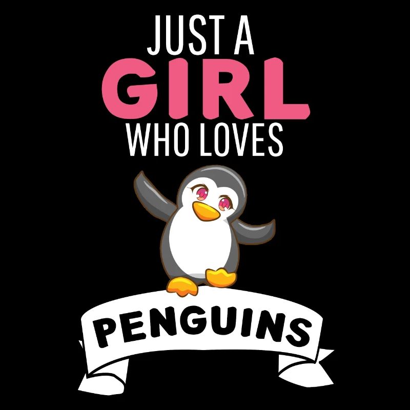 Nur ein Mädchen das Pinguine liebt Pinguin
