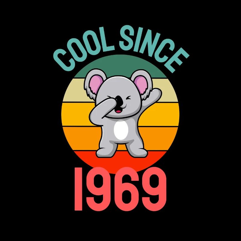 Cool seit 1969 Retro Dabbing Koala 53. Geburtstag