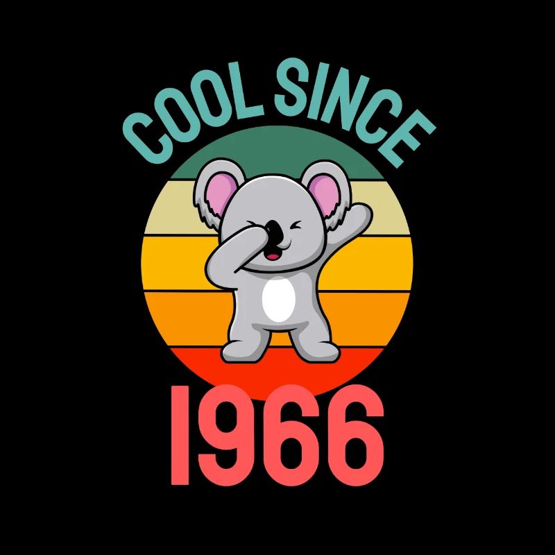 Cool seit 1966 Retro Dabbing Koala 56. Geburtstag