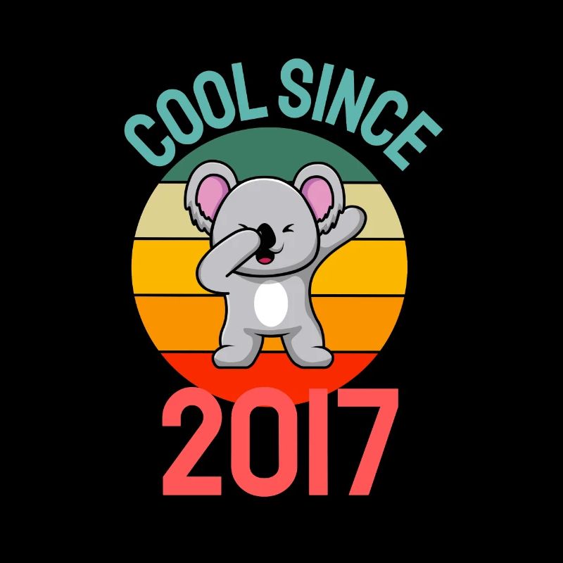 Cool seit 2017 Retro Dabbing Koala 5. Geburtstag
