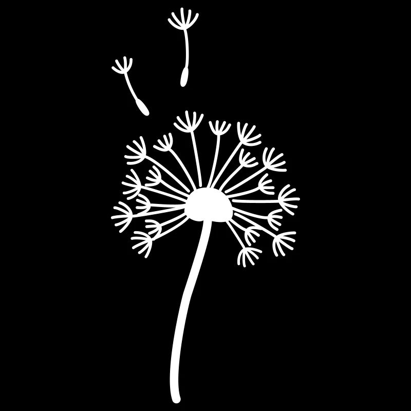 Dandelion in your desired color - vector
