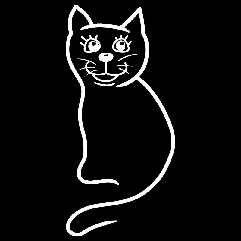 Chat silhouette animaux Chats Dame chat