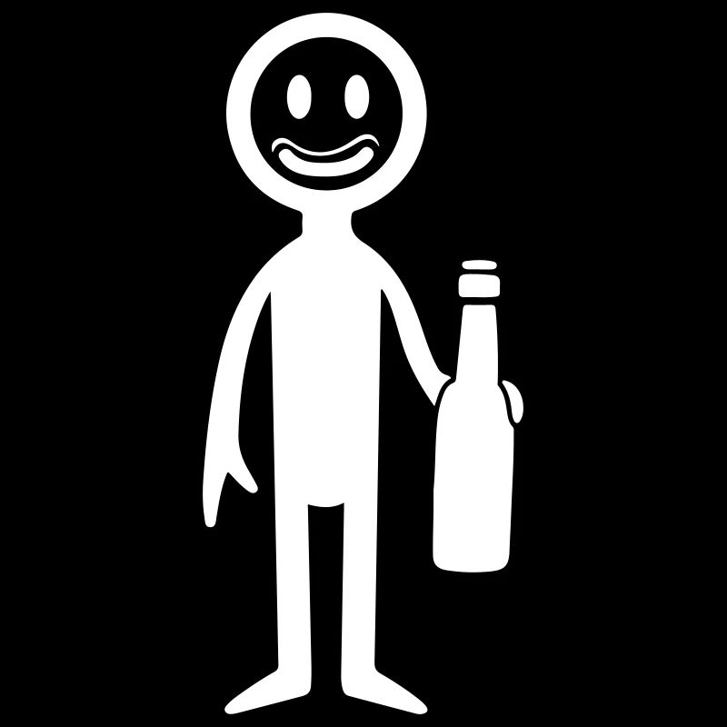 Bier Trinken Strichmännchen
