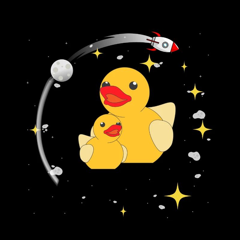 Space Ducks Astronaut Space Rocket Space