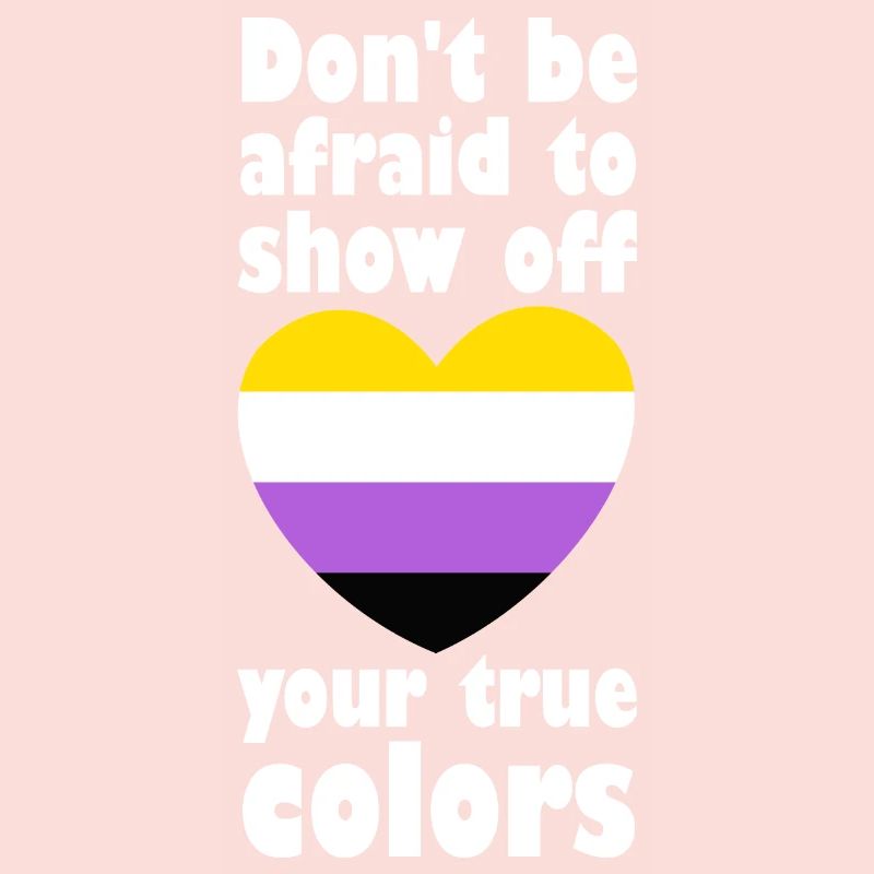 True Colors Non Binary Gay Pride LGBT