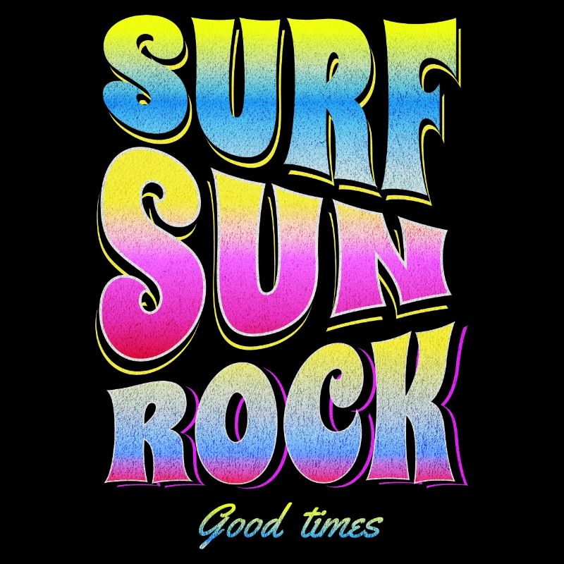 vacances d'été surf soleil rock