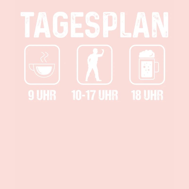 Tagesplan - Dartspieler -