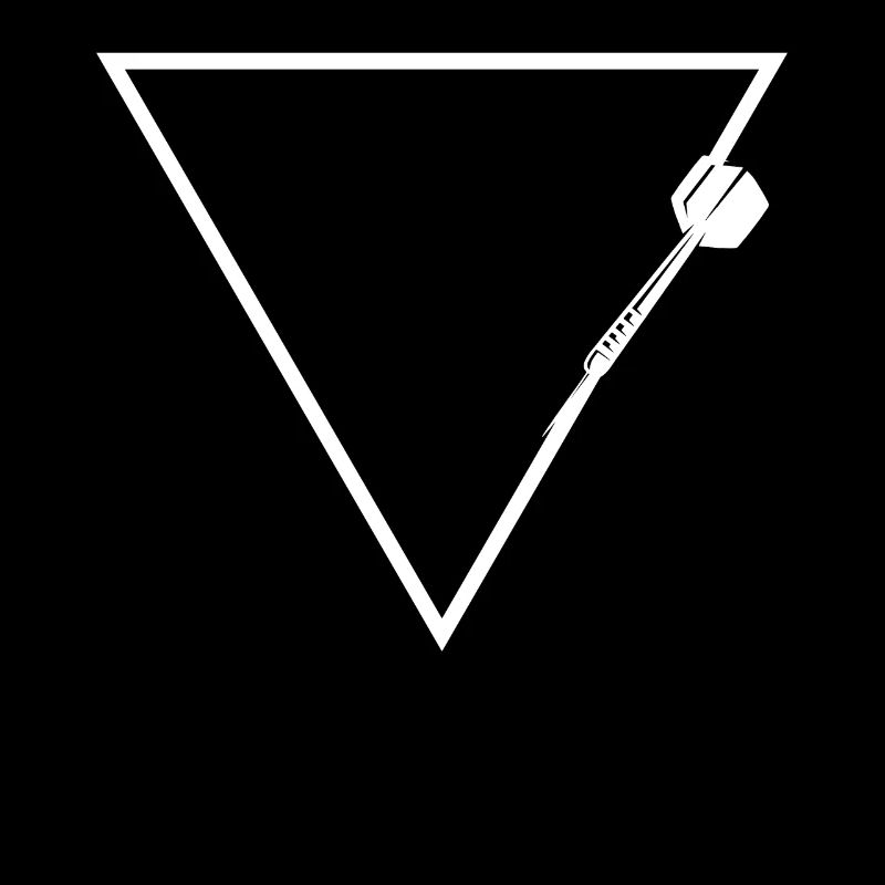 Triangle de ligne - fléchette -