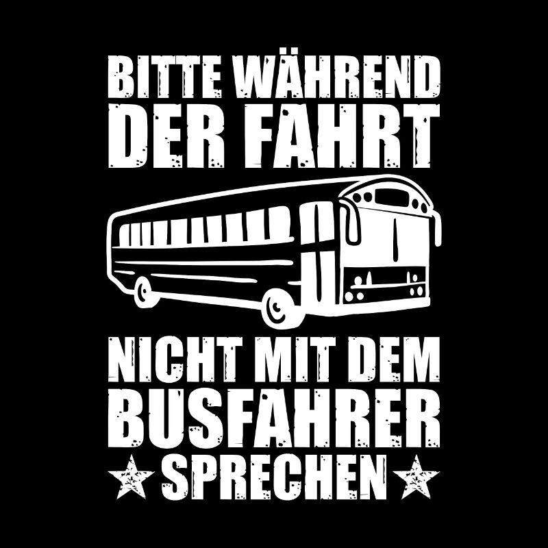 Busfahrer Bitte während der Fahrt