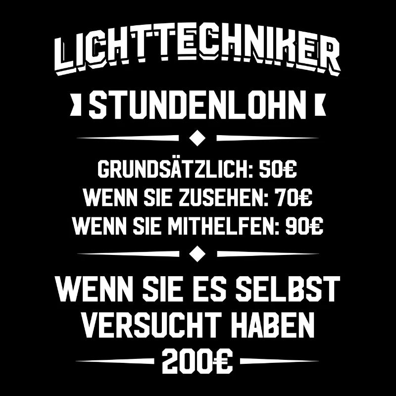 Lichttechniker Stundenlohn Light-Crew Lichttechnik