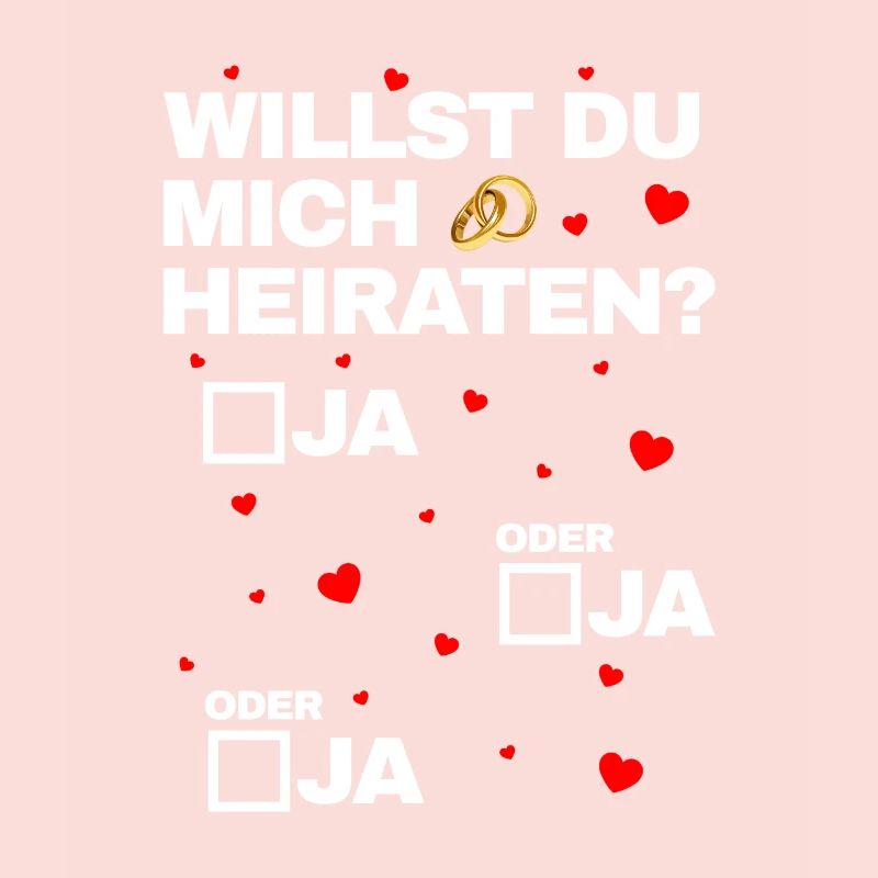 Ja oder Ja Heiratsantrag Hochzeitsantrag