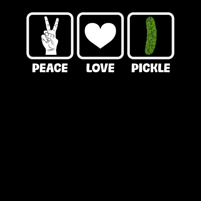 Peace Love Cornichons Drôle Concombre Amateur de Concombre