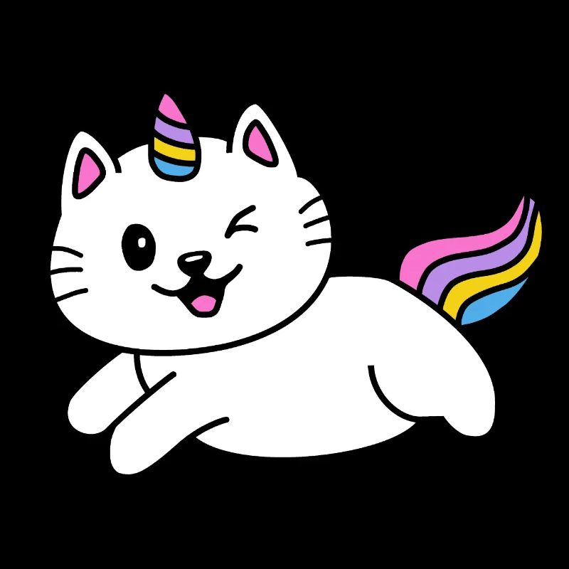 Katze Einhorn Niedlich