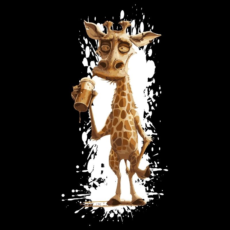 Giraffe Bier Lustig