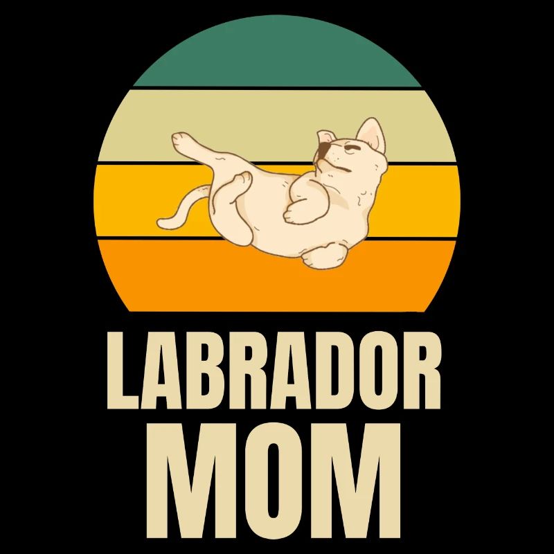 Retro Chiens Mama Labrador