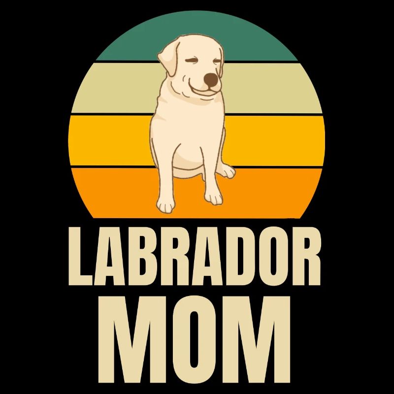 Retro Chiens Labrador Mama