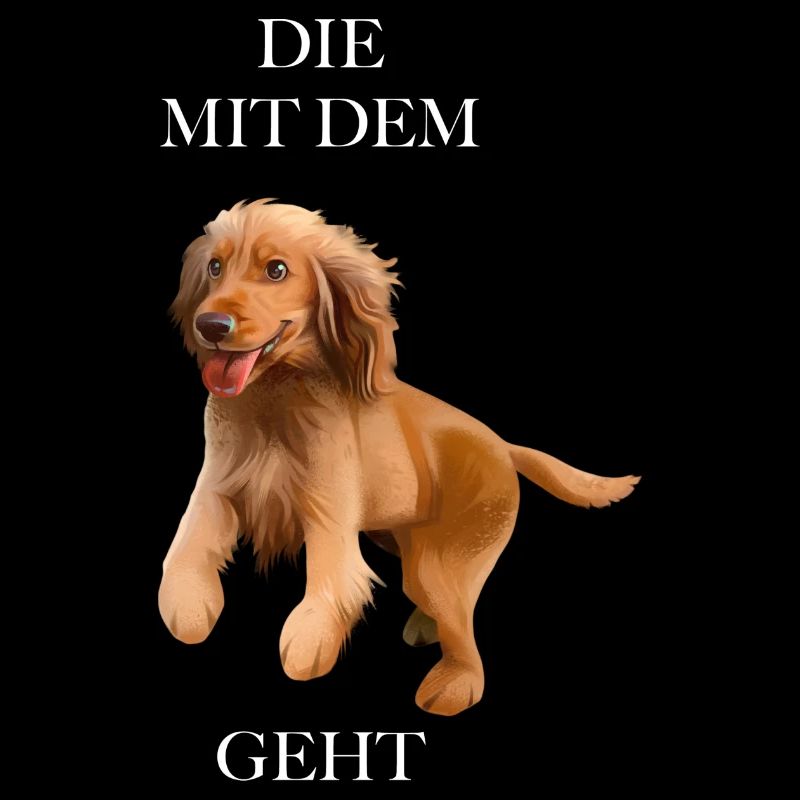 Die mit dem Hund geht/ Cocker Spaniel