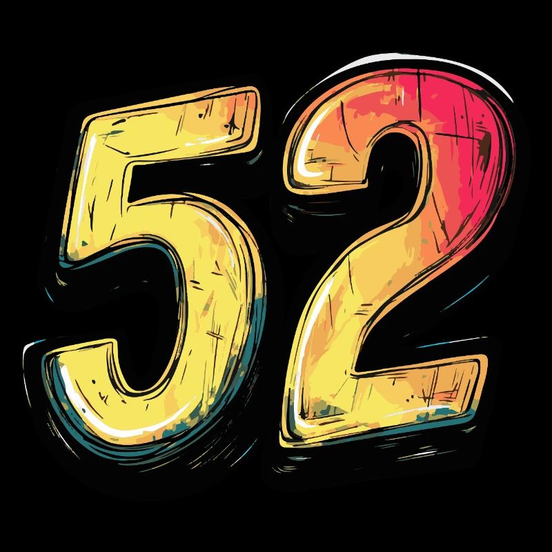 52 Zahl Comic