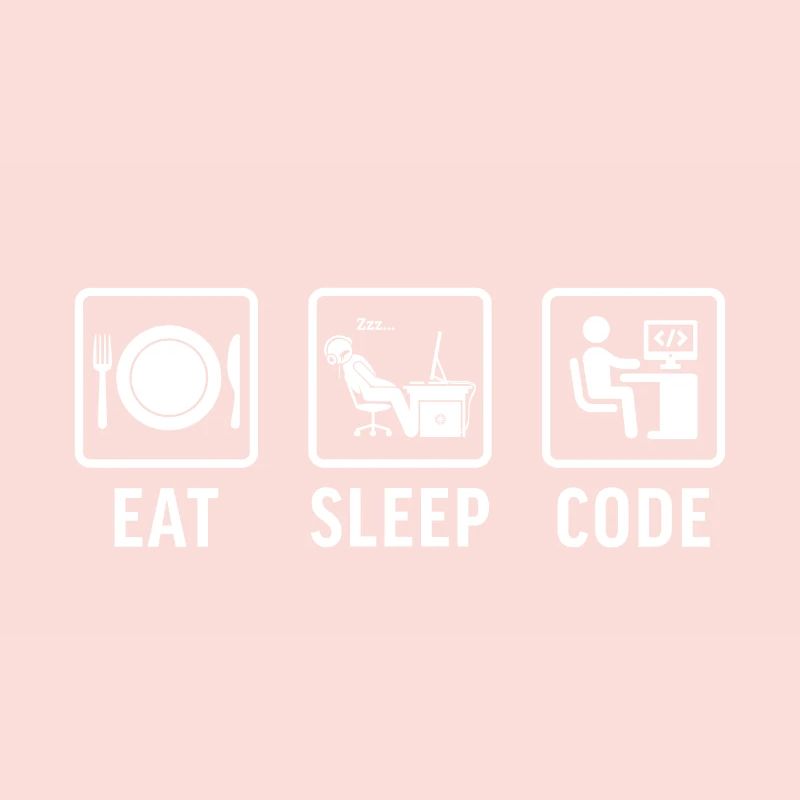 drôle de programmeur de t-shirt manger du code du sommeil