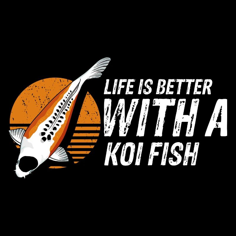 Life Is Better With A Koi Fish Cool Vintage