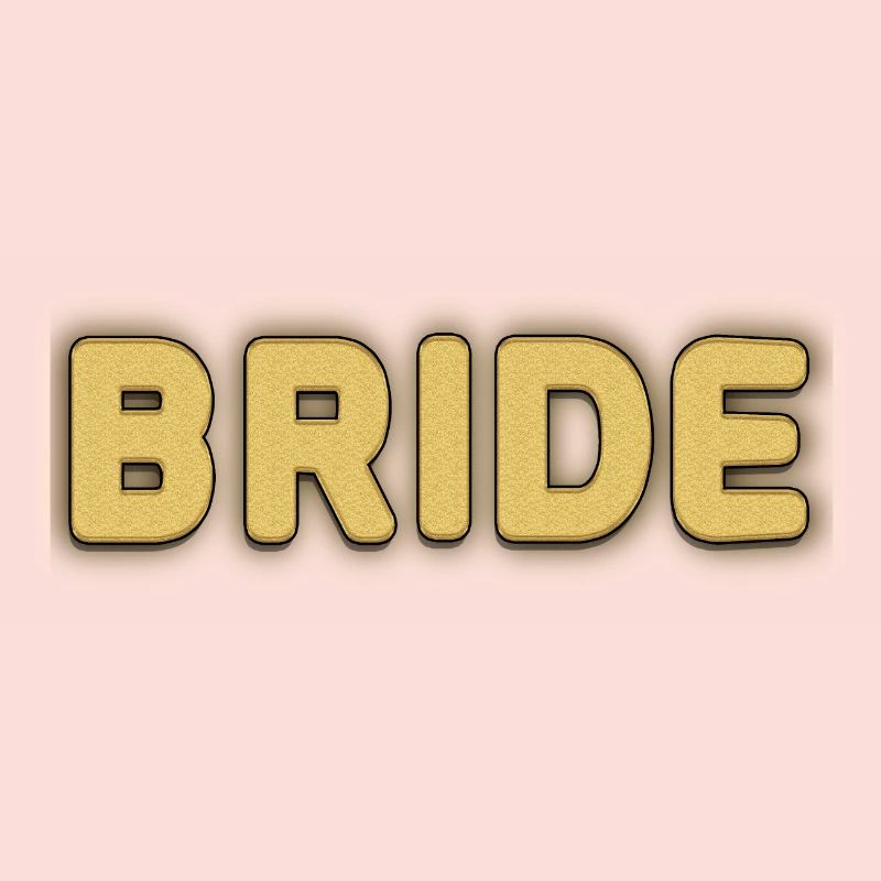Conception élégante de texte de mariée pour la tenue de mariage